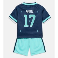 Stroje piłkarskie Niemcy Florian Wirtz #17 Koszulka Wyjazdowej dla dzieci MŚ 2026 Krótki Rękaw (+ szorty)